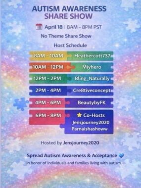🧩 4/18-Supports Autism Awareness – Share Show